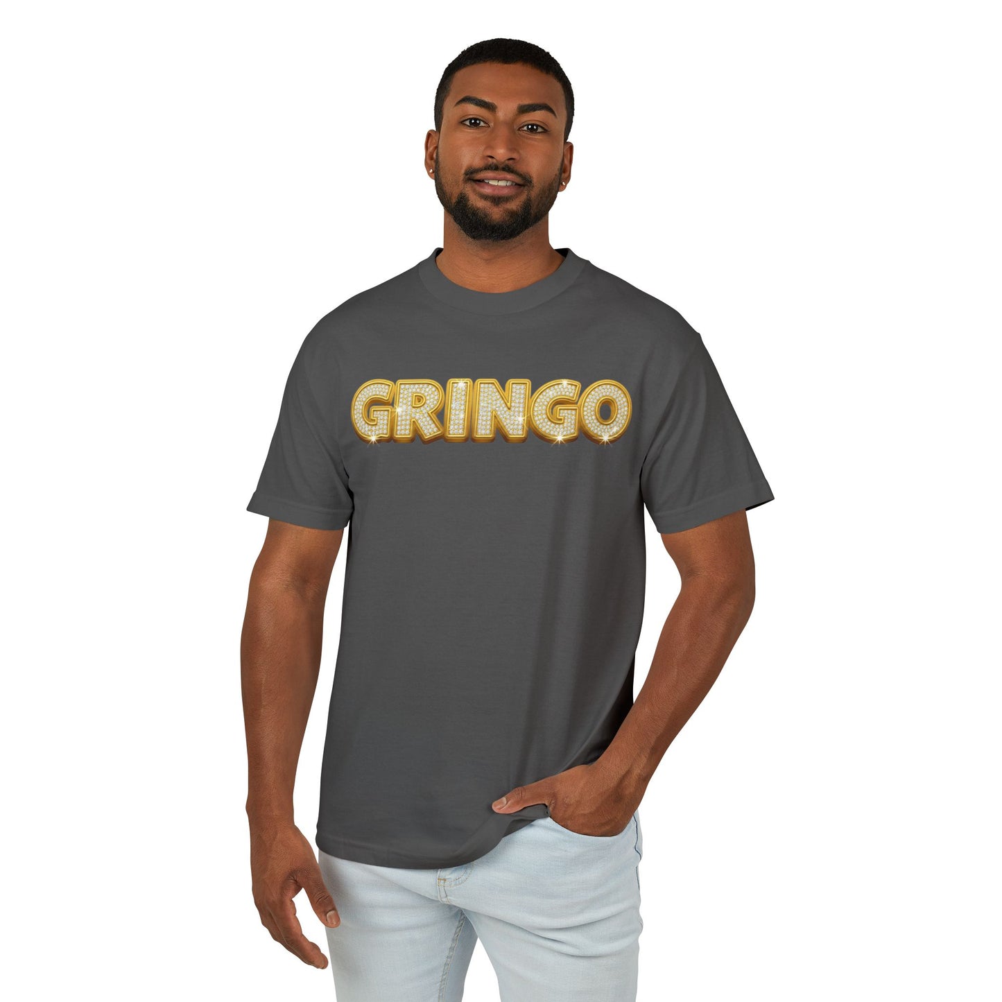 Gold Studded Gringo - Gold Studded Lost Fire (backside) - Everyday Casual Top Tee