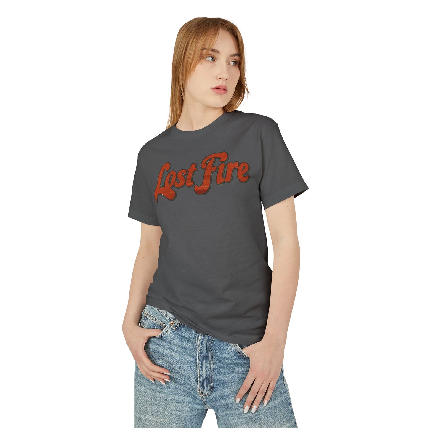 Lost Fire Graphic Tee - With Debut Album Cover, Iconic "Mooner BBQ" on Back - Unisex Heavyweight Cotton T-Shirt