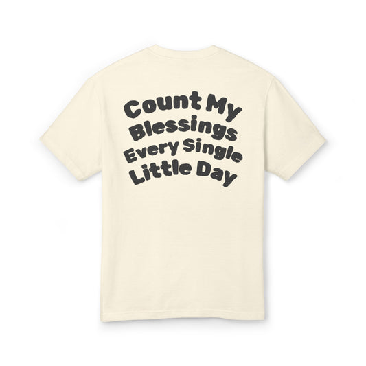Lost Fire - Chillaxin' Party Llama with Gummi Bears  - Count My Blessings Every Single Little Day - Now is a Good Time - Unisex Garment-Dyed Heavyweight Cotton Tee