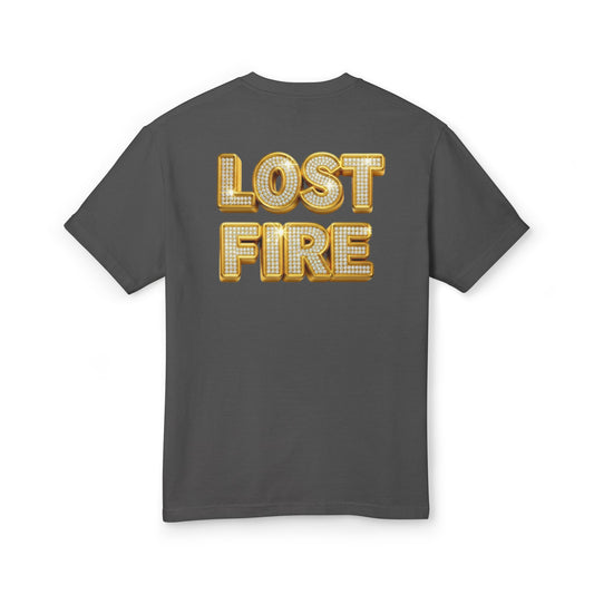 Gold Studded Gringo - Gold Studded Lost Fire (backside) - Everyday Casual Top Tee