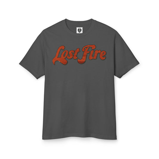 Lost Fire Graphic Tee - With Debut Album Cover, Iconic "Mooner BBQ"  on Back - Unisex Heavyweight Cotton T-Shirt