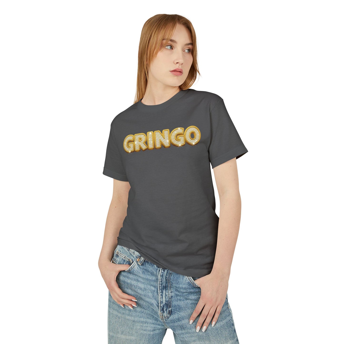 Gold Studded Gringo - Gold Studded Lost Fire (backside) - Everyday Casual Top Tee