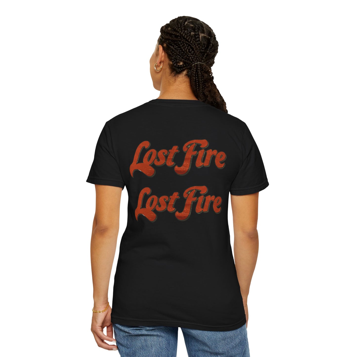 Lost Fire - "Un Conejito Me Die Un Besito" Tee Lyrics with Double Lost Fire Logo Back. Vintage-Style Unisex T-Shirt
