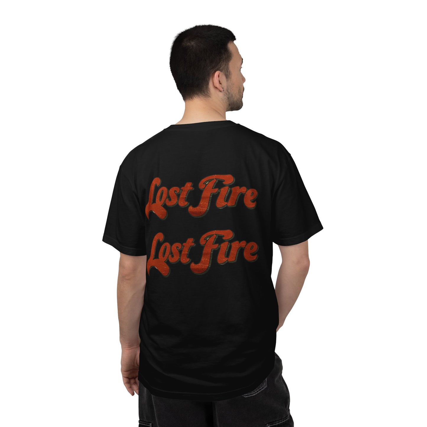Lost Fire - "Un Conejito Me Die Un Besito" Tee Lyrics with Double Lost Fire Logo Back. Vintage-Style Unisex T-Shirt