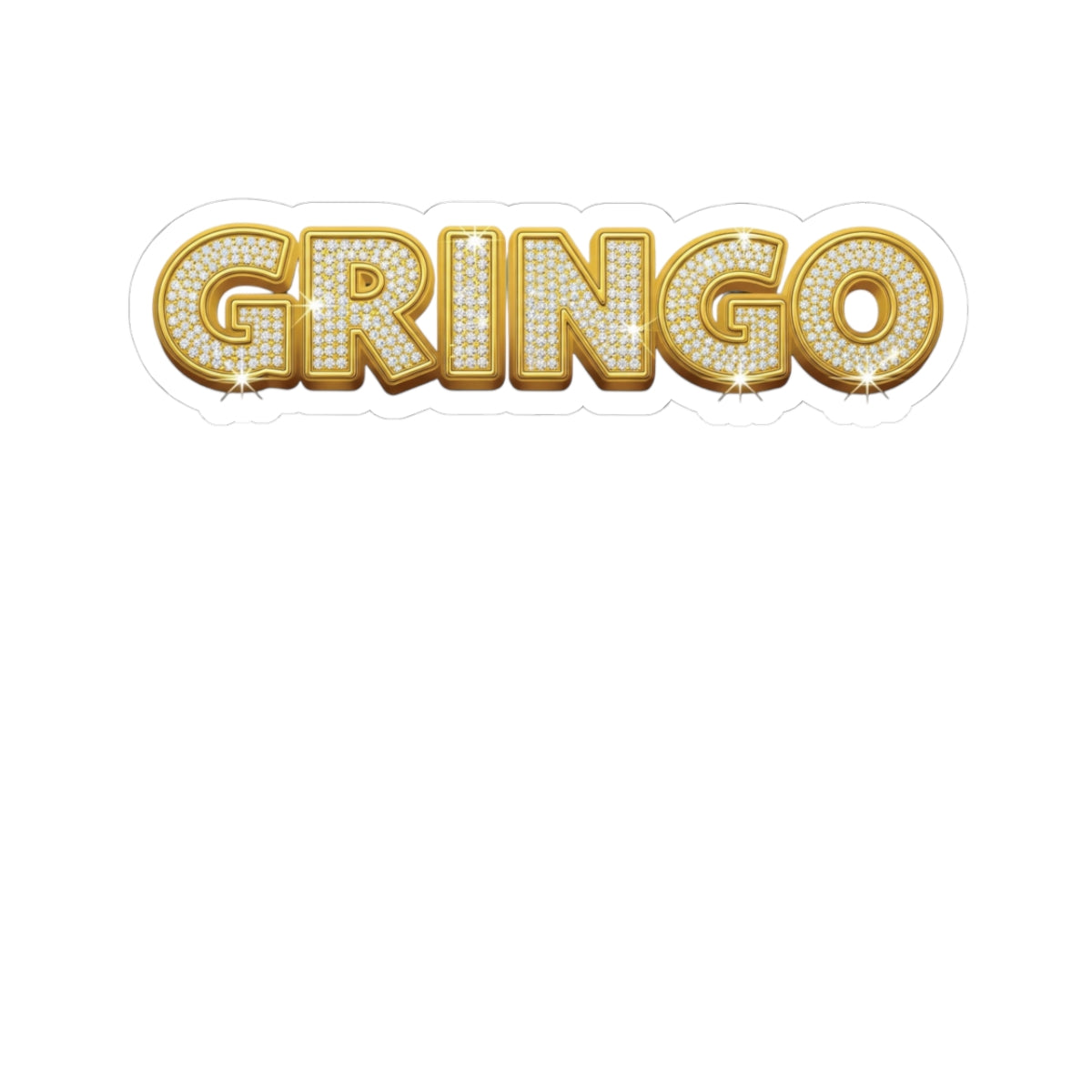 Gold Studded Gringo -  Kiss-Cut Stickers, Outdoor Enthusiast Decor, Laptop Stickers, Gift for Kids, Car and Bumper Stickers