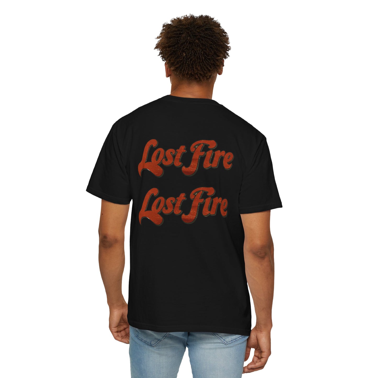 Lost Fire - "Un Conejito Me Die Un Besito" Tee Lyrics with Double Lost Fire Logo Back. Vintage-Style Unisex T-Shirt