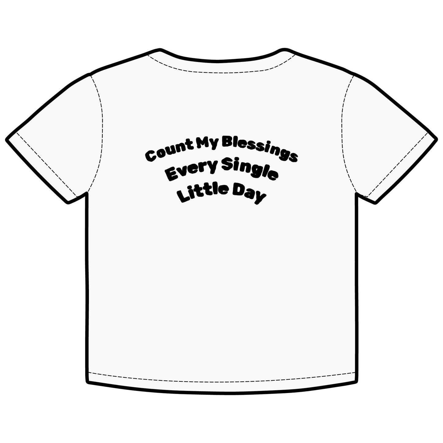Lost Fire - Chillaxin' Party Llama with Gummi Bears  - Count My Blessings Every Single Little Day - Adorable Organic Rib Baby Tee