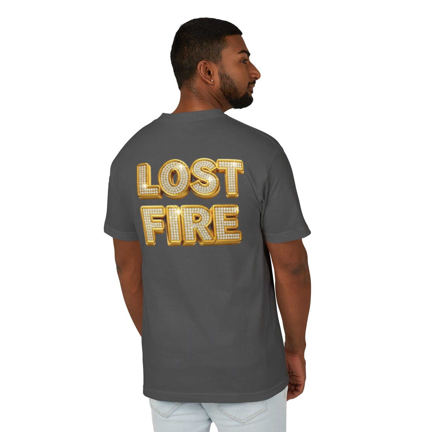 Gold Studded Gringo - Gold Studded Lost Fire (backside) - Everyday Casual Top Tee