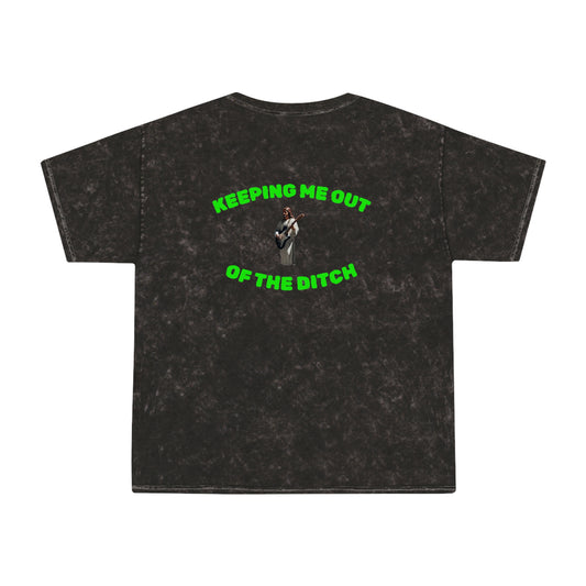 Lost Fire - Cosmic Adventure Party Truck / Keeping Me Out Of The Ditch - Vintage Unisex Mineral Wash T-Shirt