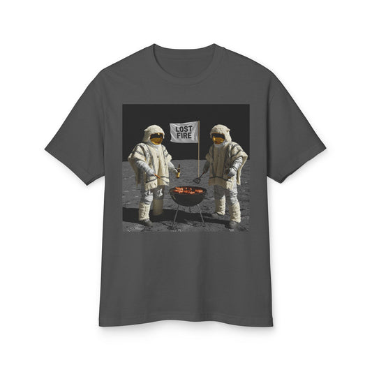 Lost Fire Album Cover - "When You're Halfway to Crazy You're Halfway to Me" -  Vintage-Inspired Unisex Cotton Tee  "Mooner BBQ"